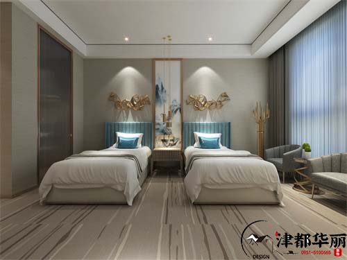 银川蓝缦酒店设计装修方案鉴赏|银川酒店设计装修公司推荐