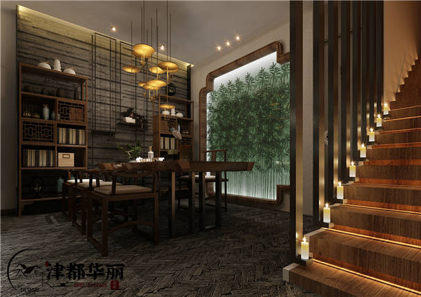 银川会所装修设计项目|津都华丽设计