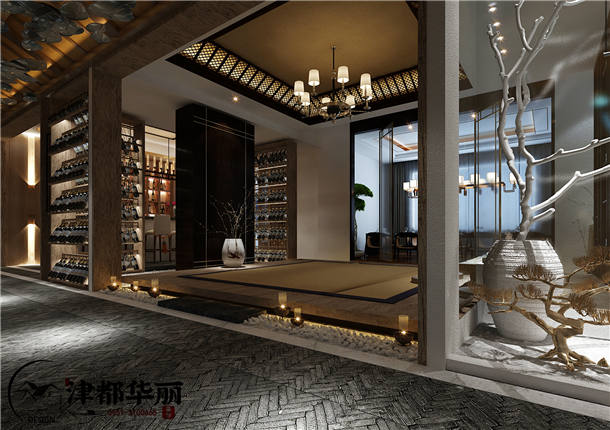 银川会所装修设计项目|津都华丽设计