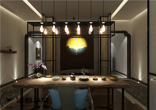 银川会所装修设计项目|津都华丽设计