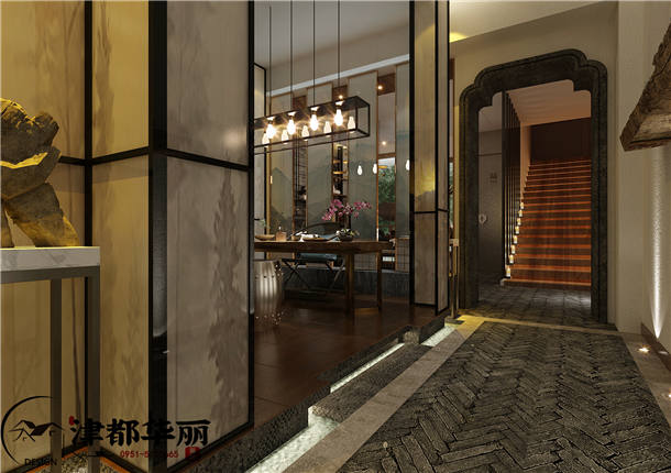 银川会所装修设计项目|津都华丽设计