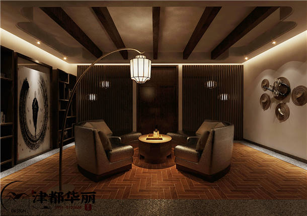 银川会所装修设计项目|津都华丽设计