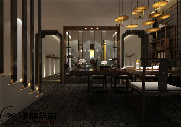 银川会所装修设计项目|津都华丽设计