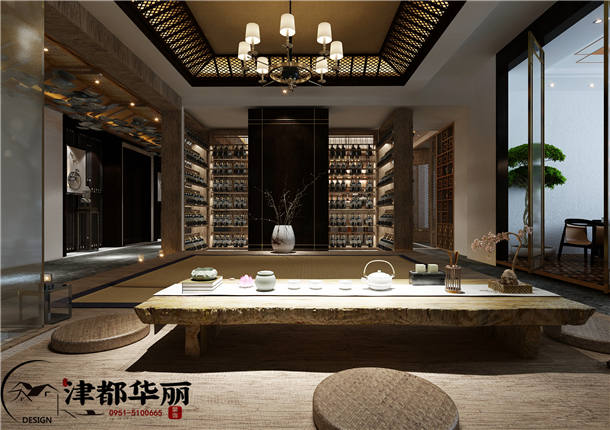 银川会所装修设计项目|津都华丽设计