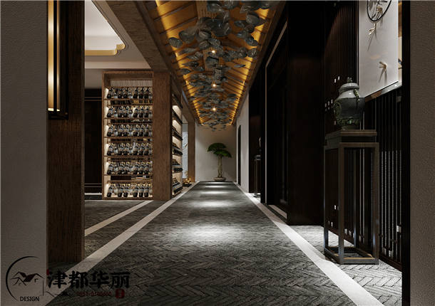 银川会所装修设计项目|津都华丽设计