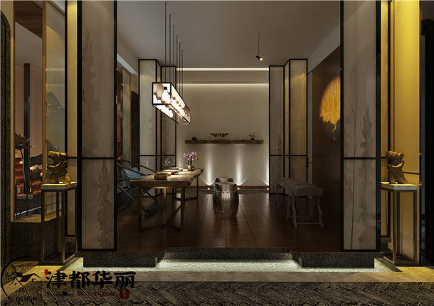 银川会所装修设计项目|津都华丽设计