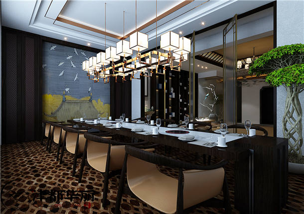 银川会所装修设计项目|津都华丽设计