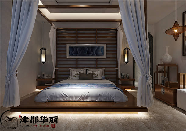 银川会所装修设计项目|津都华丽设计