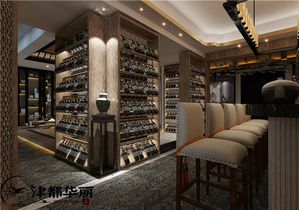 银川会所装修设计项目|津都华丽设计