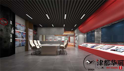 银川展厅装修设计项目|津都华丽设计