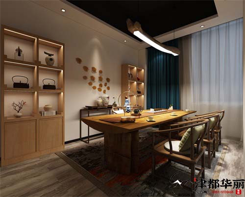 银川茶楼装修设计项目|津都华丽设计