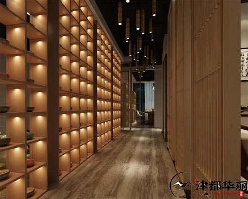 银川茶楼装修设计项目|津都华丽设计