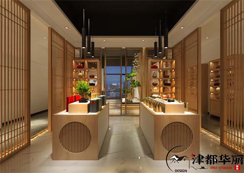 银川茶楼装修设计项目|津都华丽设计