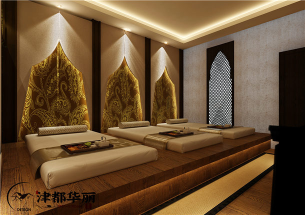 银川养生会所装修设计项目|津都华丽设计
