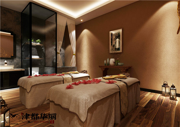 银川养生会所装修设计项目|津都华丽设计