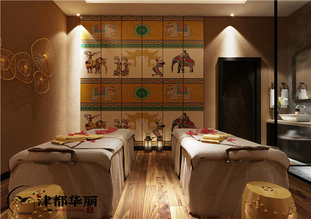 银川养生会所装修设计项目|津都华丽设计