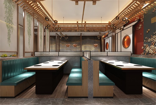 银川九格子火锅店设计装修方案鉴赏|银川火锅店设计装修公司推荐