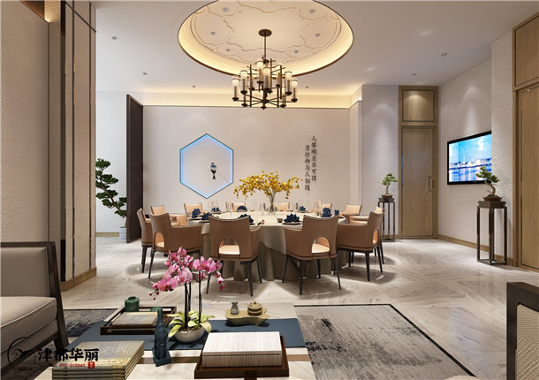 银川天乐餐厅设计装修方案鉴赏|银川餐厅设计装修公司推荐